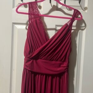 Fuchia color nice summer dress